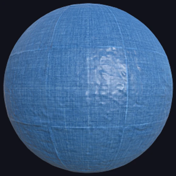 Plastic Tarp Fabric (Plastic 0019) - PBR texture - from Texture Can