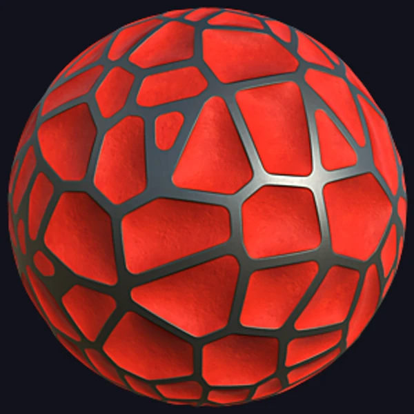 Orange Painted Wall Texture with Silver Networking Pattern (Others 0035) - Metal - PBR texture - from Texture Can