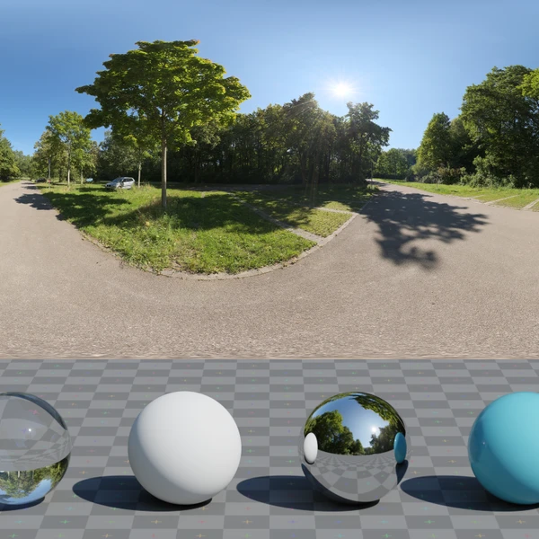 Park Parking - HDRI map - from Poly Haven