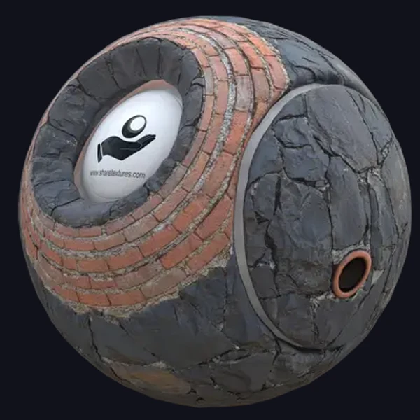 Stone Wall 13 - PBR texture - from Share Textures