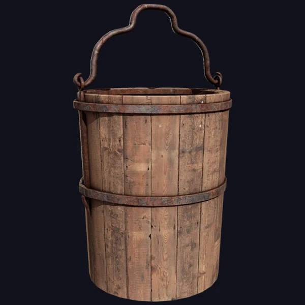 Wooden Water Bucket