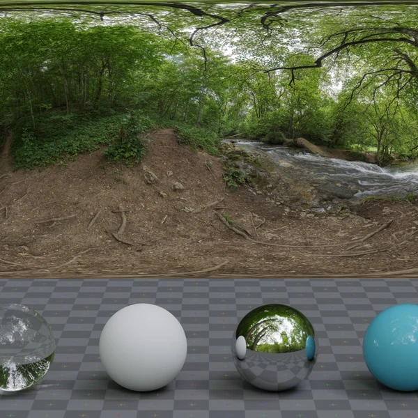Lauter Waterfall - HDRI map - from Poly Haven