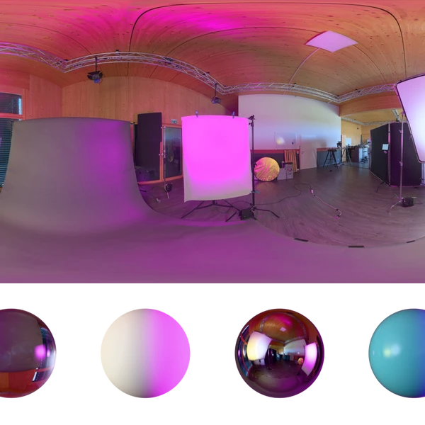 Wooden Studio 12 - HDRI map - from Poly Haven