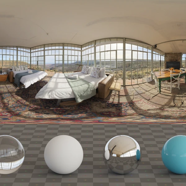 Glasshouse Interior - HDRI map - from Poly Haven