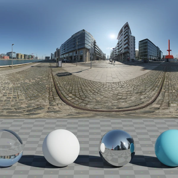 Docklands 02 - HDRI map - from Poly Haven