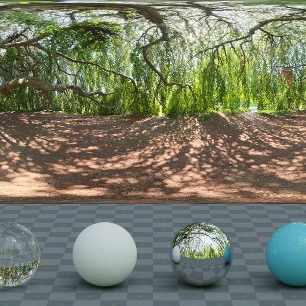 Green Sanctuary - HDRI map - from Poly Haven