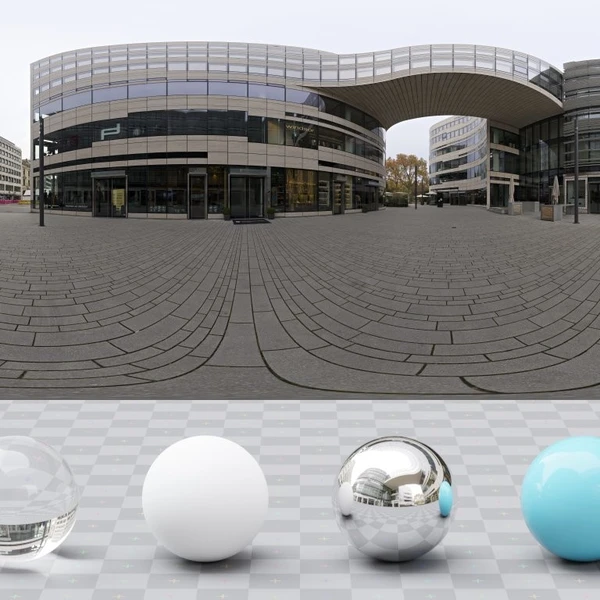 Schadowplatz - HDRI map - from Poly Haven