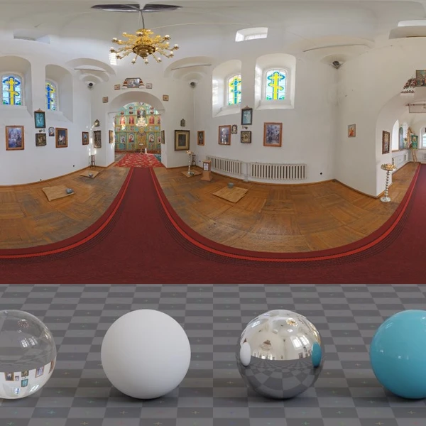 Small Cathedral - HDRI map - from Poly Haven