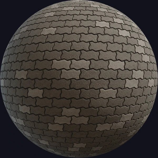 Brick Pavement 03 - PBR texture - from Poly Haven