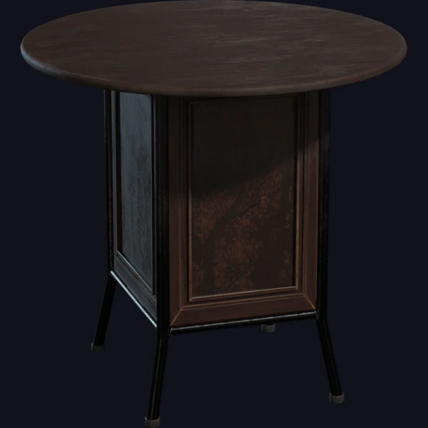 Round Wooden Table 02 - 3D Models - 3D model - from Poly Haven