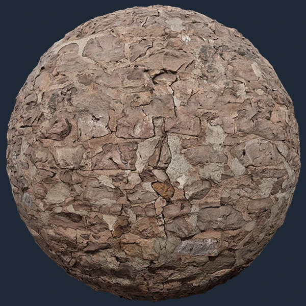 Weathered Stone Wall Texture – Free Stone Wall PBR Texture