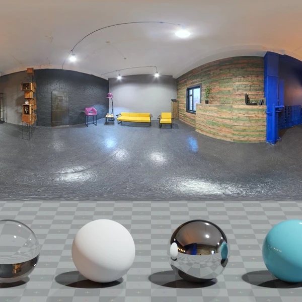 Colorful Studio - HDRI map - from Poly Haven
