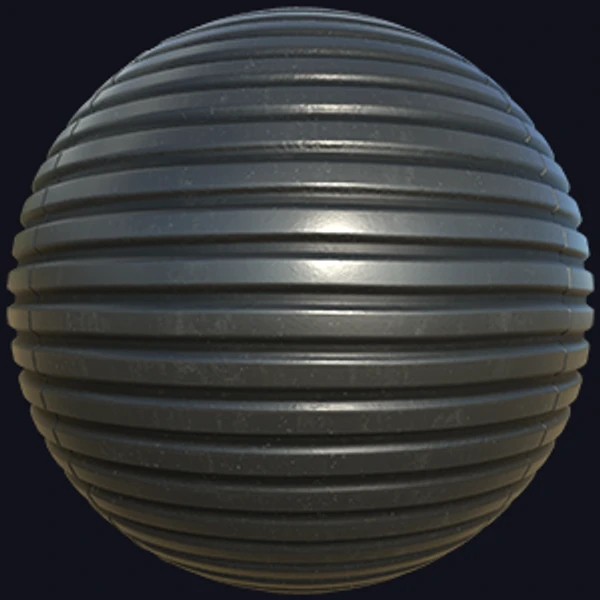 Flexible Plastic Electrical Conduit / Duct (Plastic 0018) - PBR texture - from Texture Can