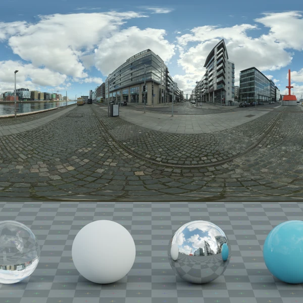 Docklands 01 - HDRI map - from Poly Haven