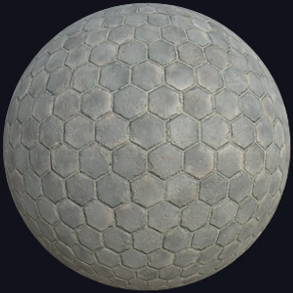 Hexagonal Grey Terracotta Tiles (Tiles 0069)