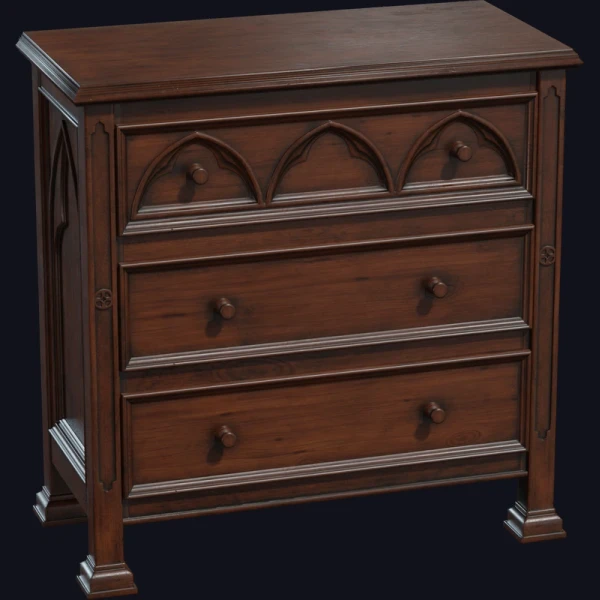 GothicCommode 01 - 3D Models - 3D model - from Poly Haven