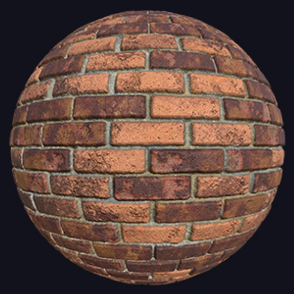 Worn Red Bricks in England (Bricks 0017)