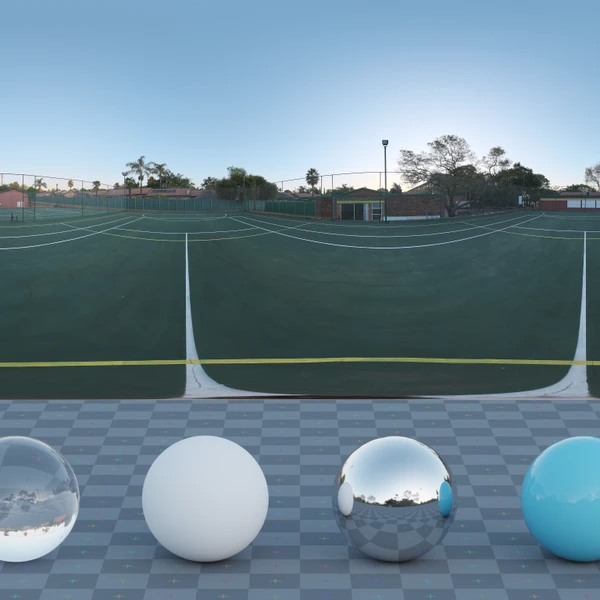 Netball Court - HDRI map - from Poly Haven