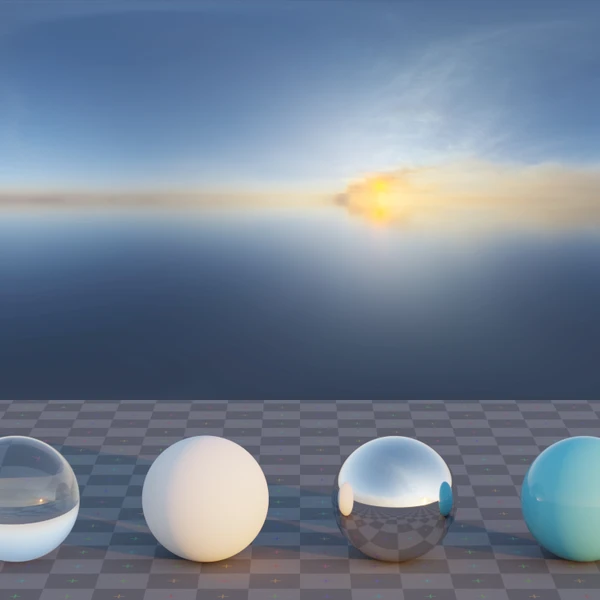 Qwantani Sunset Puresky - HDRI map - from Poly Haven