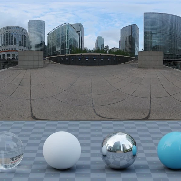 Canary Wharf - HDRI map - from Poly Haven