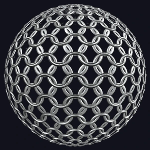 Thick Round Iron Chainmail (Metal 0036)