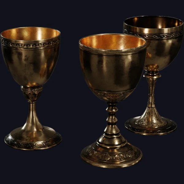 Brass Goblets - 3D Models - 3D model - from Poly Haven