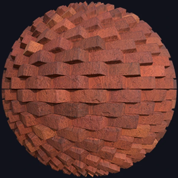 Angled Red Brick Wall Texture (Bricks 0016)