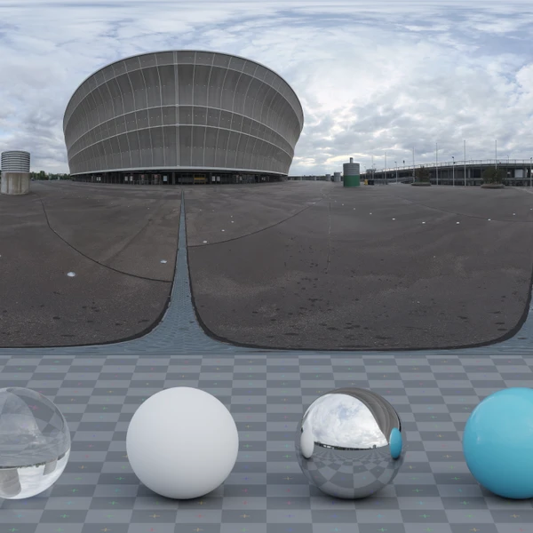 Stadium Exterior - HDRI map - from Poly Haven