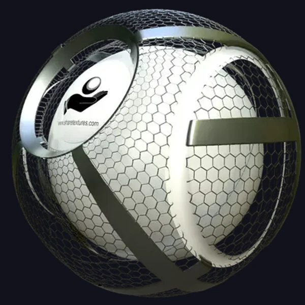 Fence 3 - Metal - PBR texture - from Share Textures