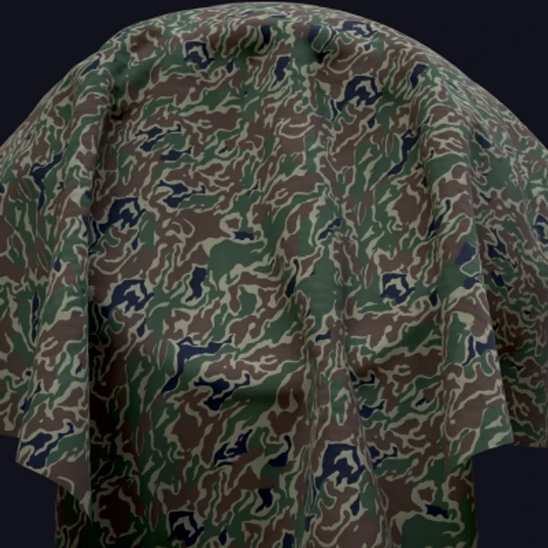 Camouflage Texture 3 - Fabric - PBR texture - from Share Textures