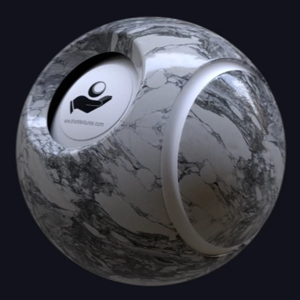 Statuario Marble 3 - Floor - PBR texture - from Share Textures