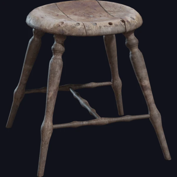 Wooden Stool 01 - 3D Models - 3D model - from Poly Haven