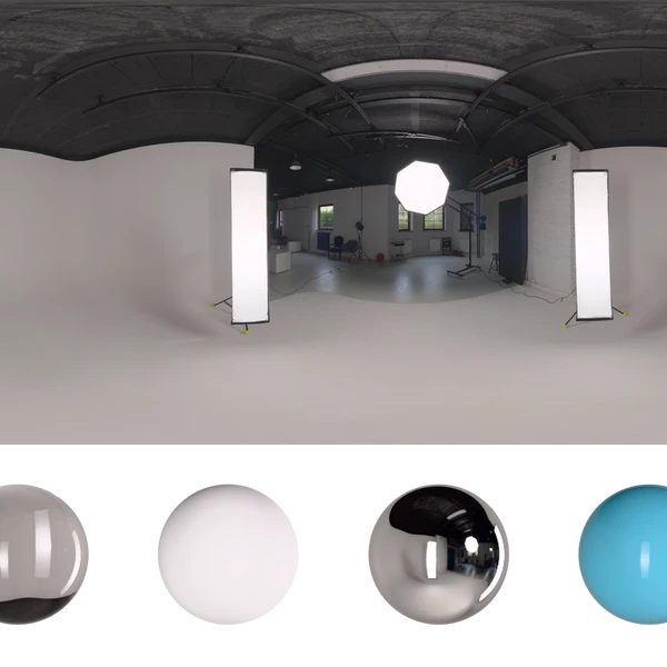 Monochrome Studio 02 - HDRI map - from Poly Haven