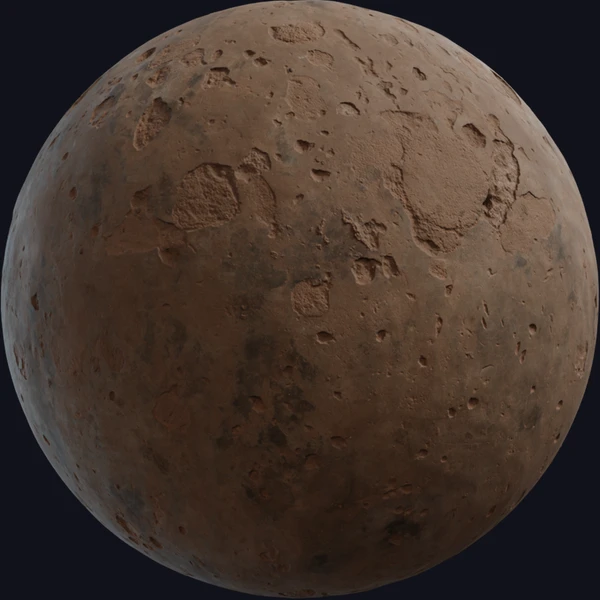 Damaged Concrete Floor 03 - wall - PBR texture - from Poly Haven