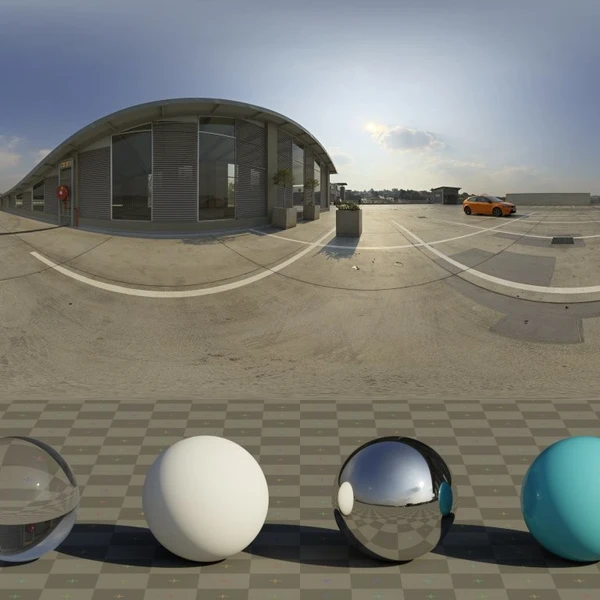 Rooftop Day - HDRI map - from Poly Haven