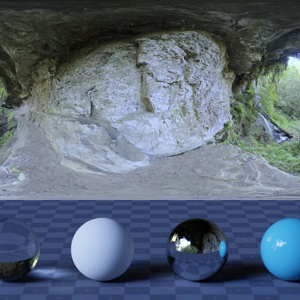 Cave Wall - HDRI map - from Poly Haven