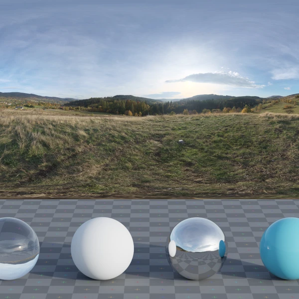 Autumn Hill View - HDRI map - from Poly Haven