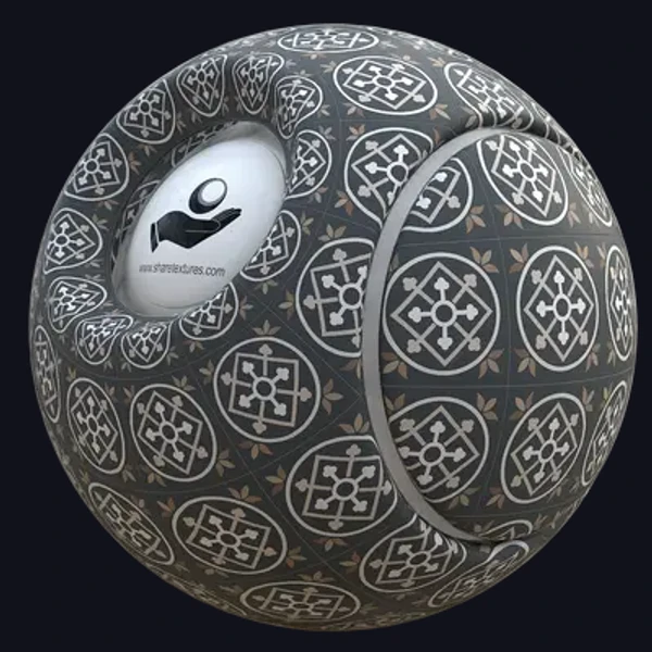 Ceramic 10 - Floor - PBR texture - from Share Textures