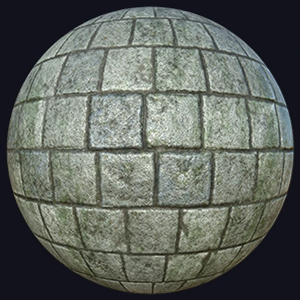 Mossy Gray Brick Texture (Bricks 0007)