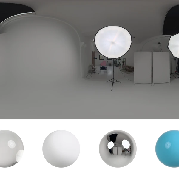 White Studio 04 - HDRI map - from Poly Haven