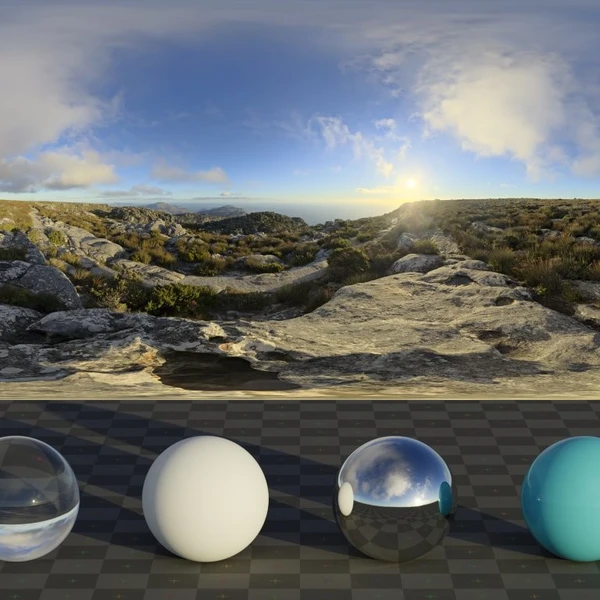 Table Mountain 2 - HDRI map - from Poly Haven