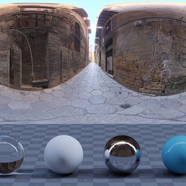 Stone Alley 02 - HDRI map - from Poly Haven