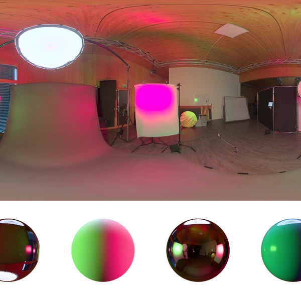 Wooden Studio 13 - HDRI map - from Poly Haven