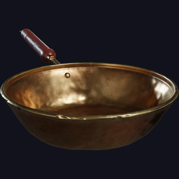 Brass Pan 01 - 3D Models - 3D model - from Poly Haven