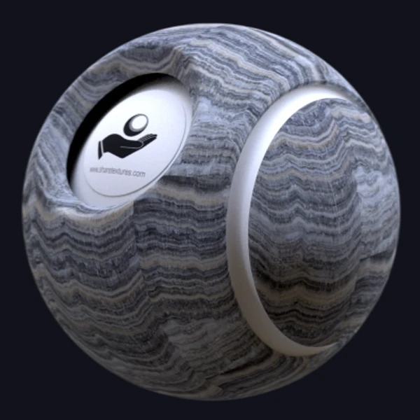 Grey Stariato Onyx - Floor - PBR texture - from Share Textures