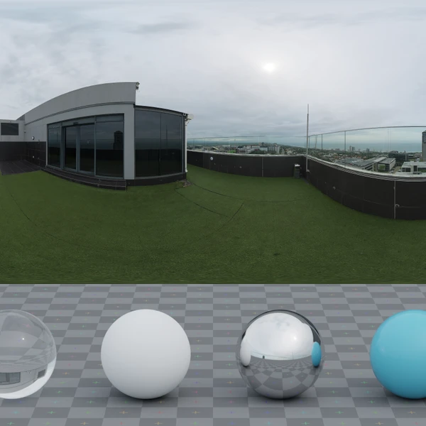 Hotel Rooftop Balcony - HDRI map - from Poly Haven