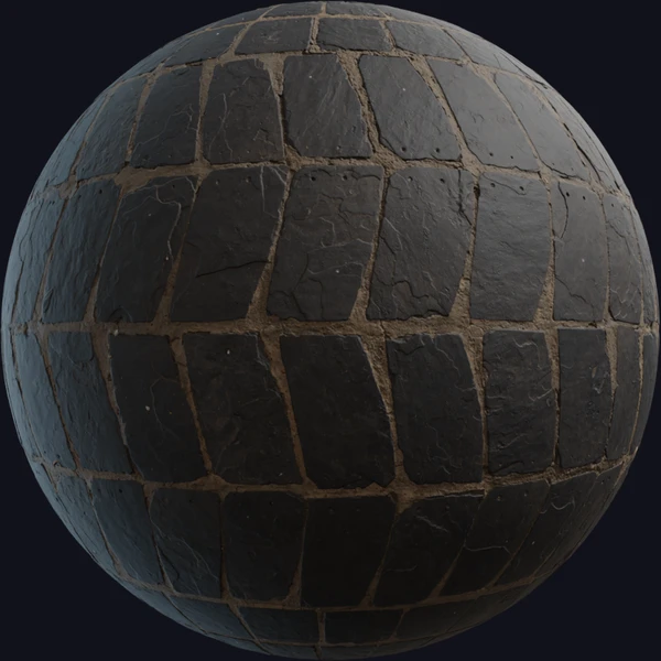Patterned Slate Tiles - Floor - PBR texture - from Poly Haven