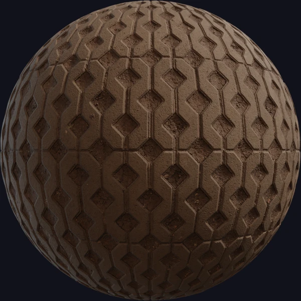 Interlocking Concrete Pavers - wall - PBR texture - from Poly Haven