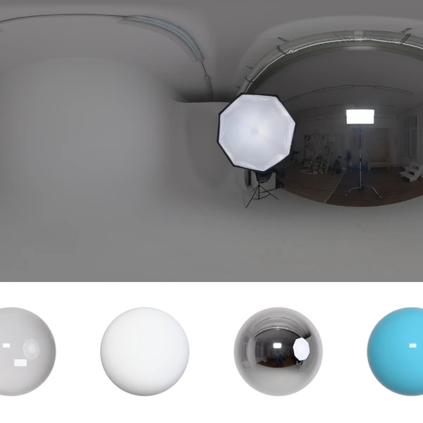 Studio Wizja 01 - HDRI map - from Poly Haven