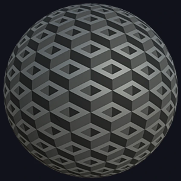 Hollow Cube Pattern Wallpaper (Paper 0034)